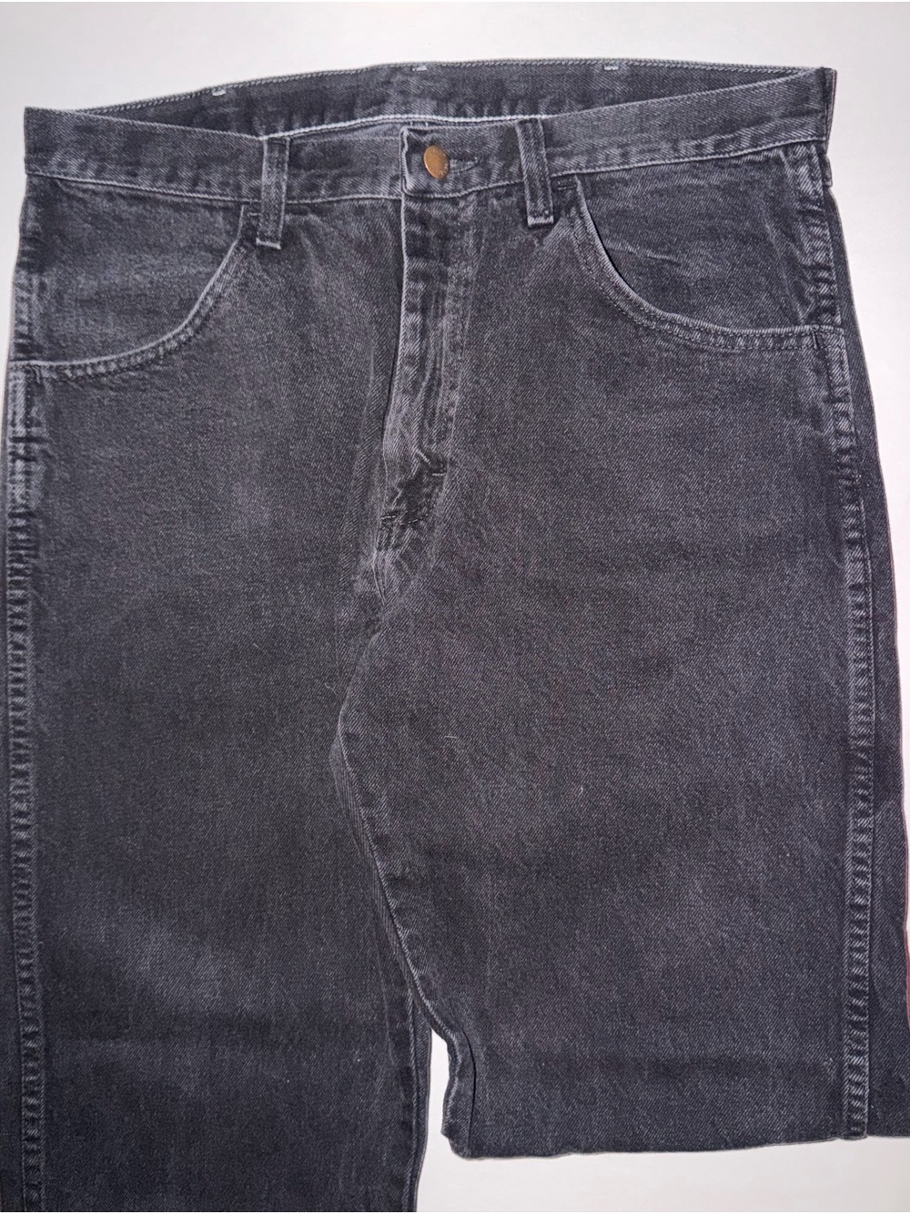 Rustler Women's Black Washed Straight Leg Jeans